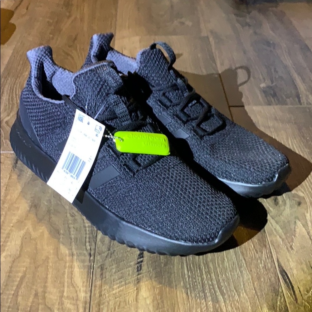 Black adidas cloud foam